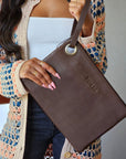 Blair Leather Hook Clutch Travel Accessories FurlsCrochet